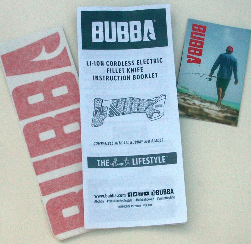 Bubba Lithium Ion Electric cordless Fillet 4 blade Knife Kit