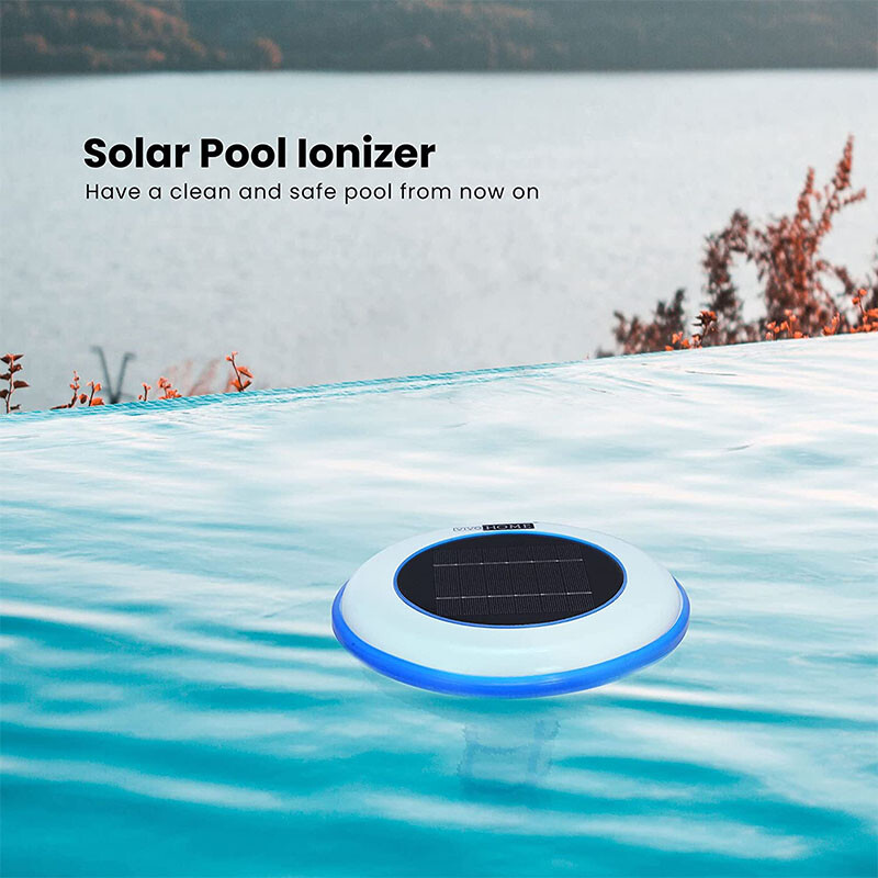 Solar powered Pool Ionizer Kills Algae Reduces Chlorine,Covers up to 35,000 gal