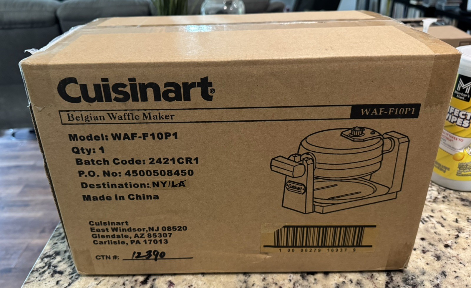Cuisinart Model # WAF-F10P1  Belgian Waffle Maker Iron, Single,  NEW in Box