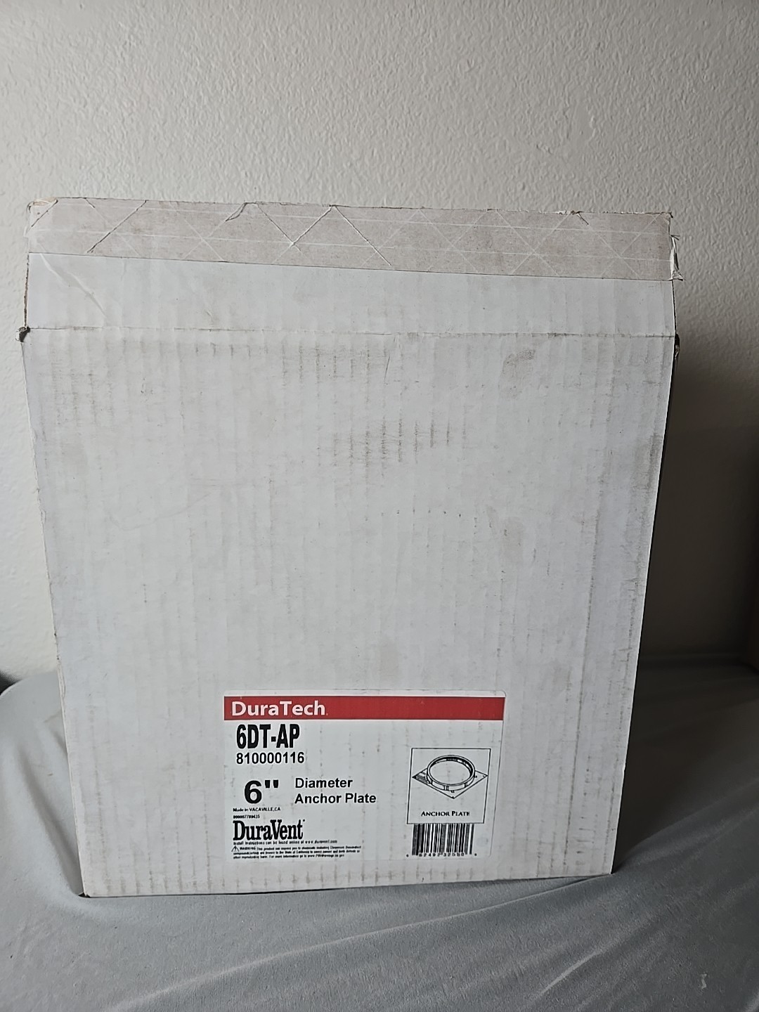 DURAVENT 6" DuraTech Vent Pipe- Anchor Plate #6DT-AP