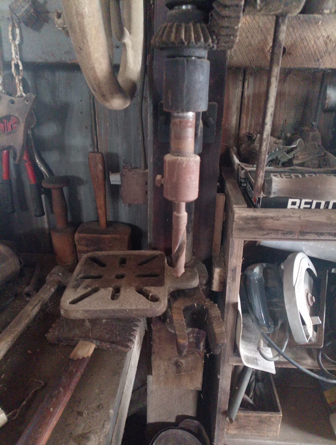 Vintage ACME Blacksmith Post Drill Ready To Work In Your Fabrication Shop