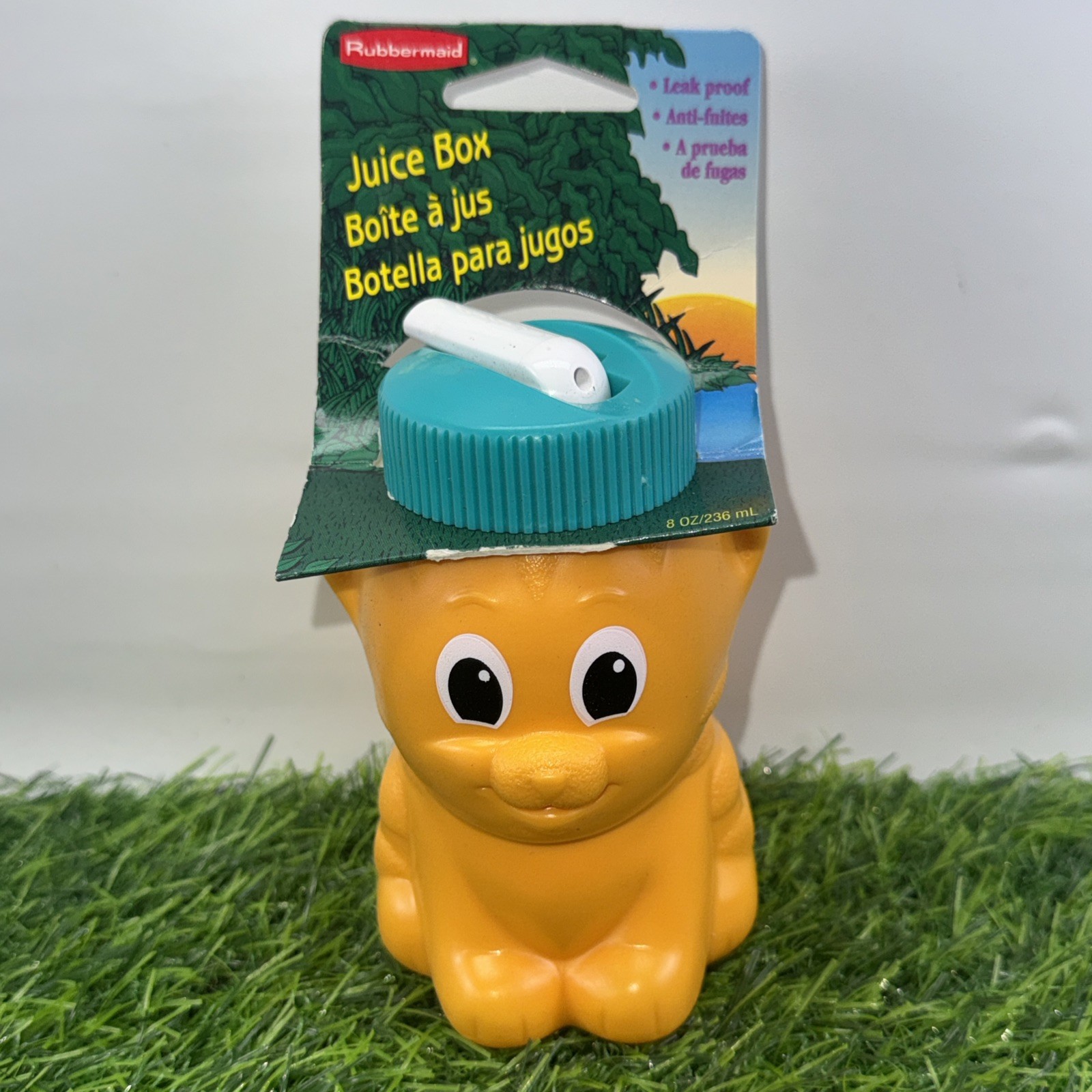 Vintage 1995 Rubbermaid Trainer Sippy Cup Tiger 8oz NEW Made in USA NOS 1883