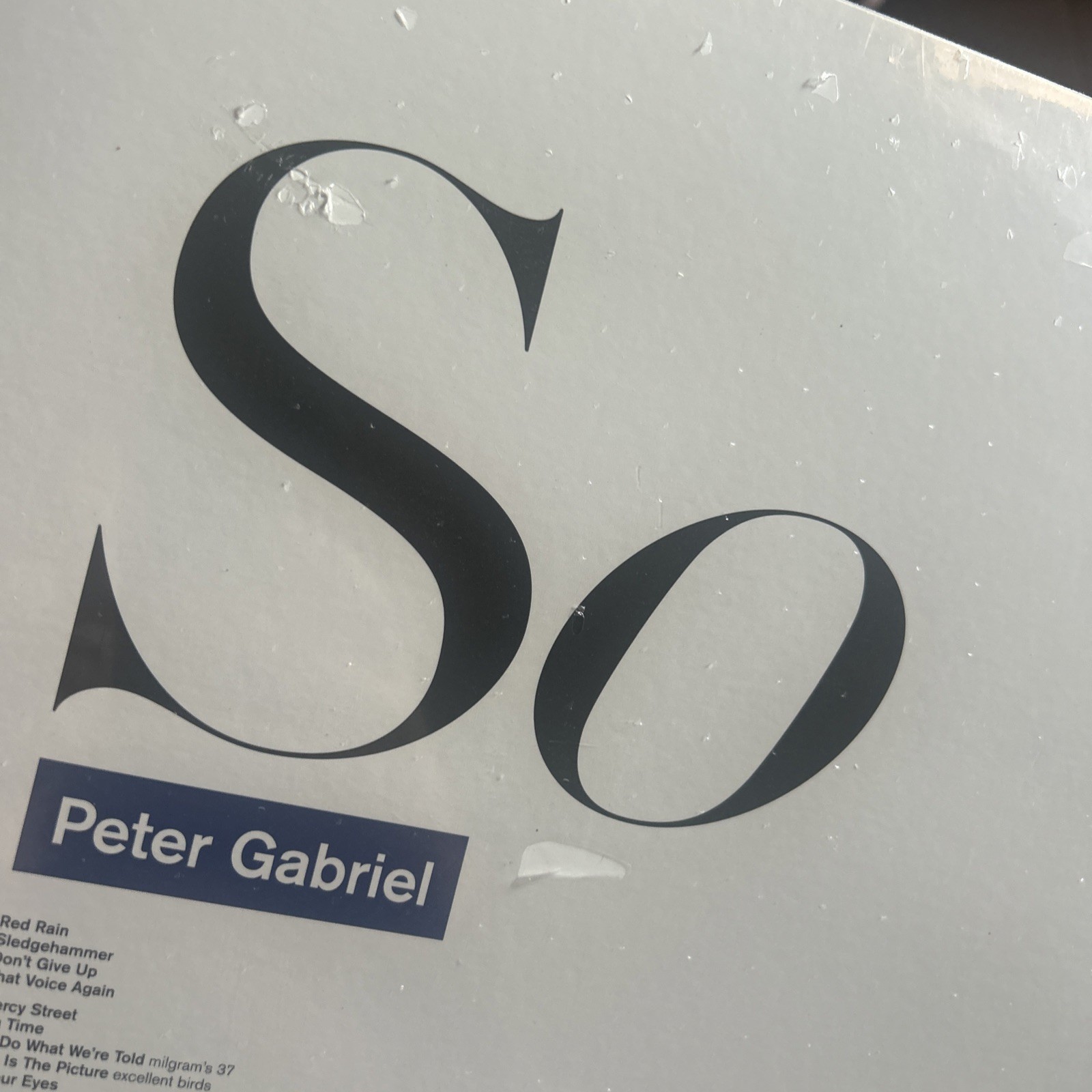 Peter Gabriel: So (12" 180gram Vinyl LP, 2024) New