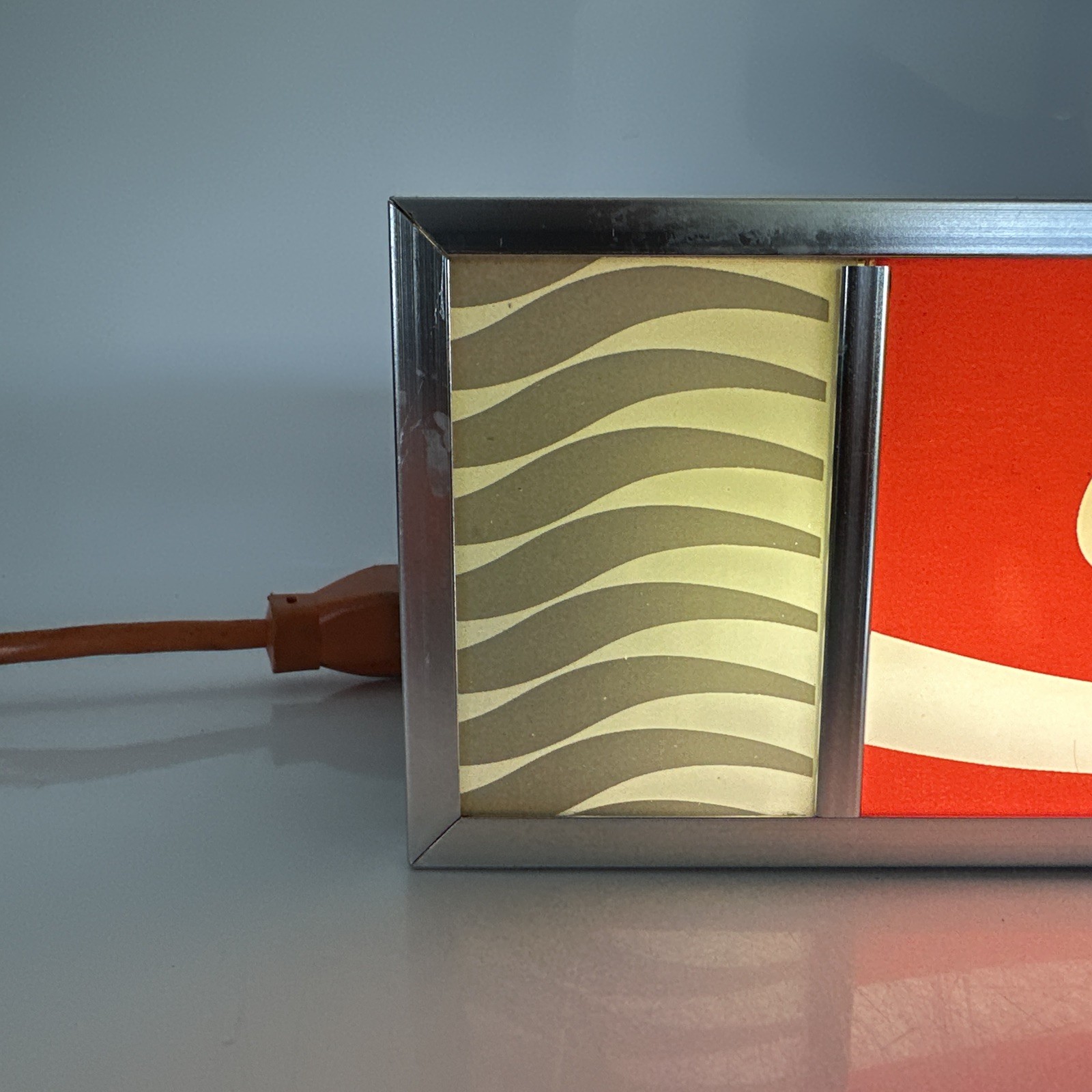 Vintage Original Coca Cola Light Up Countertop Glass Sign Display*New Bulb* Read