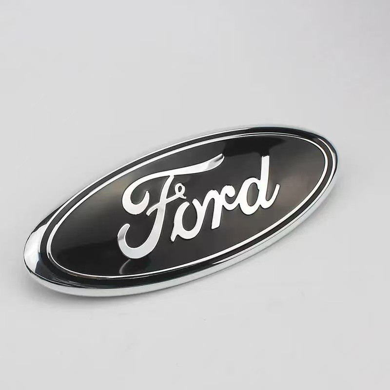 2004-2016 Ford 9" INCH OVAL LOGO Emblem Grille Tailgate F150 F250 F350 BLACK