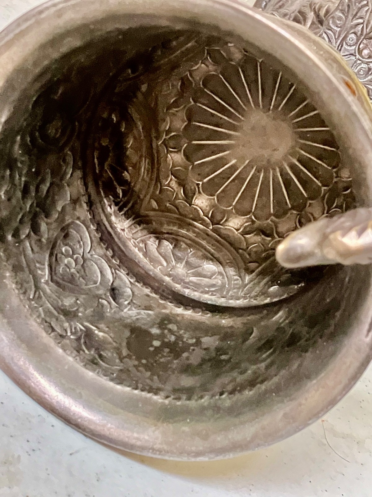 Chalice Carbochons Dragons Pentacle Stars Pentagram Hand Made Silver Plated 13”