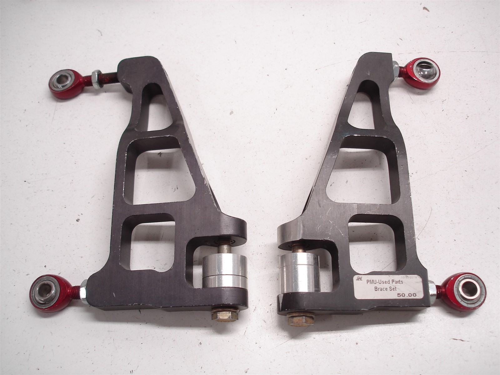 13 NASCAR BILLET ALUMINUM ADJUSTABLE MOUNTS / BRACKETS WITH 5/16" ROD ENDS