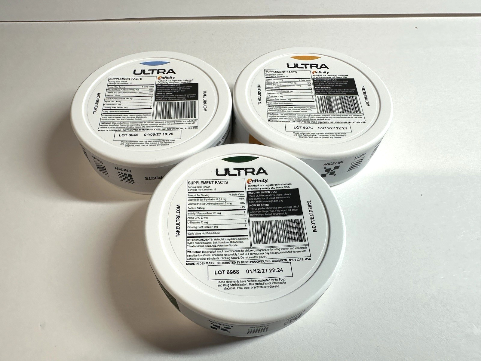 Ultra Focus Variety Pack 15 Pouches per Container 45 Total Pouches EXP 1/27