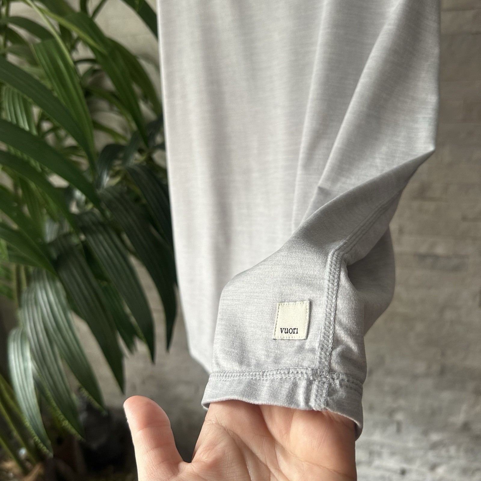 VUORI Titanium Grey Athletic Lux Performance Racerback Size Large