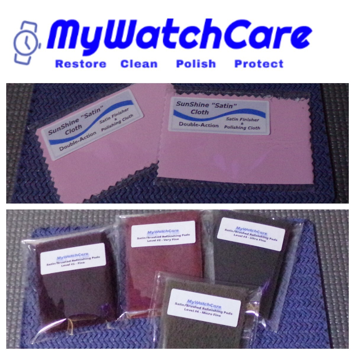 115 pc Watch Scratch Remover, Polishing & Cleaning Kit w/Step by Step Guide