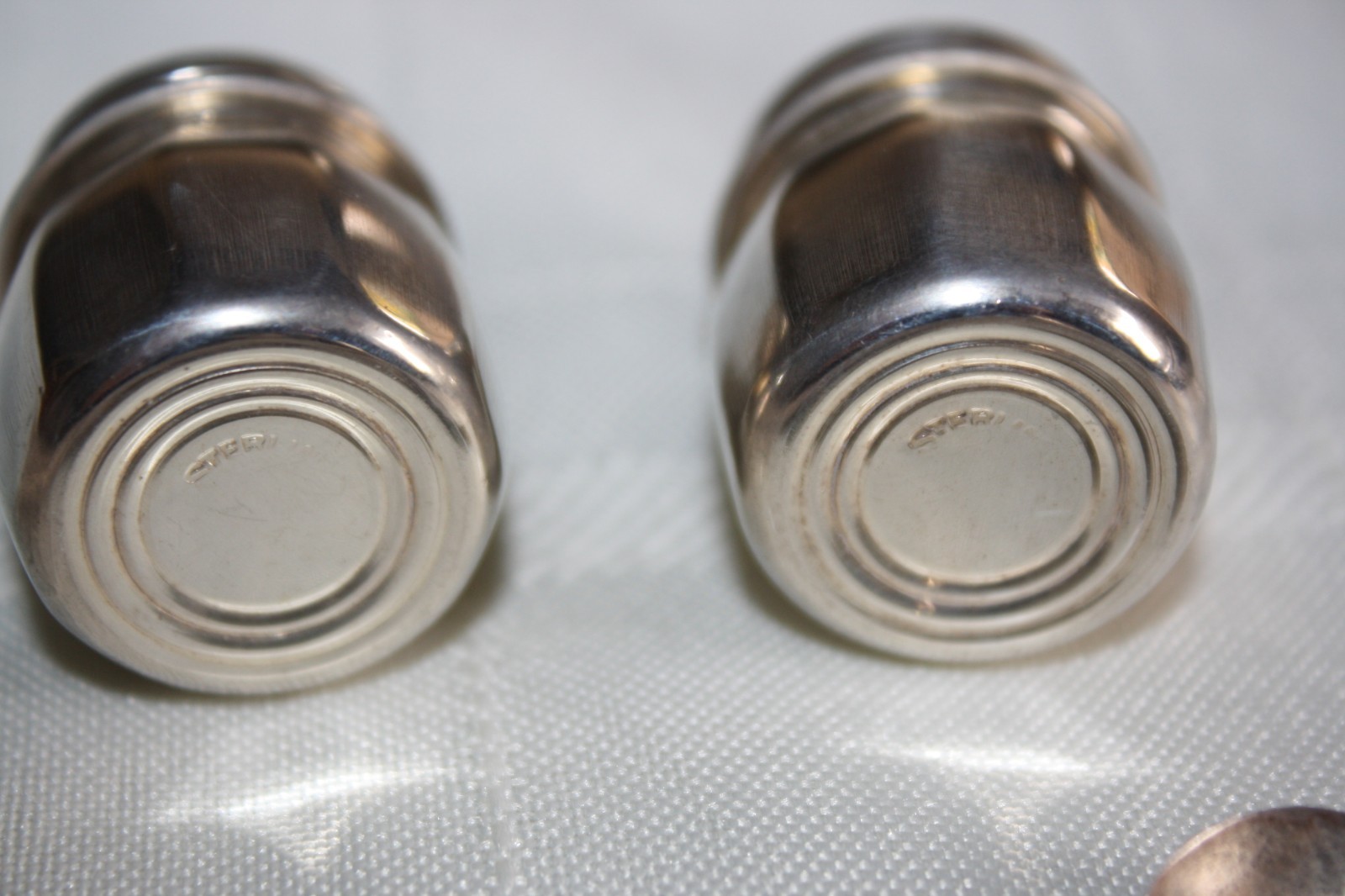 Vintage 3 Sterling Silver Salt Cellar Dipping Spoons/Mini Salt Pepper Shakers