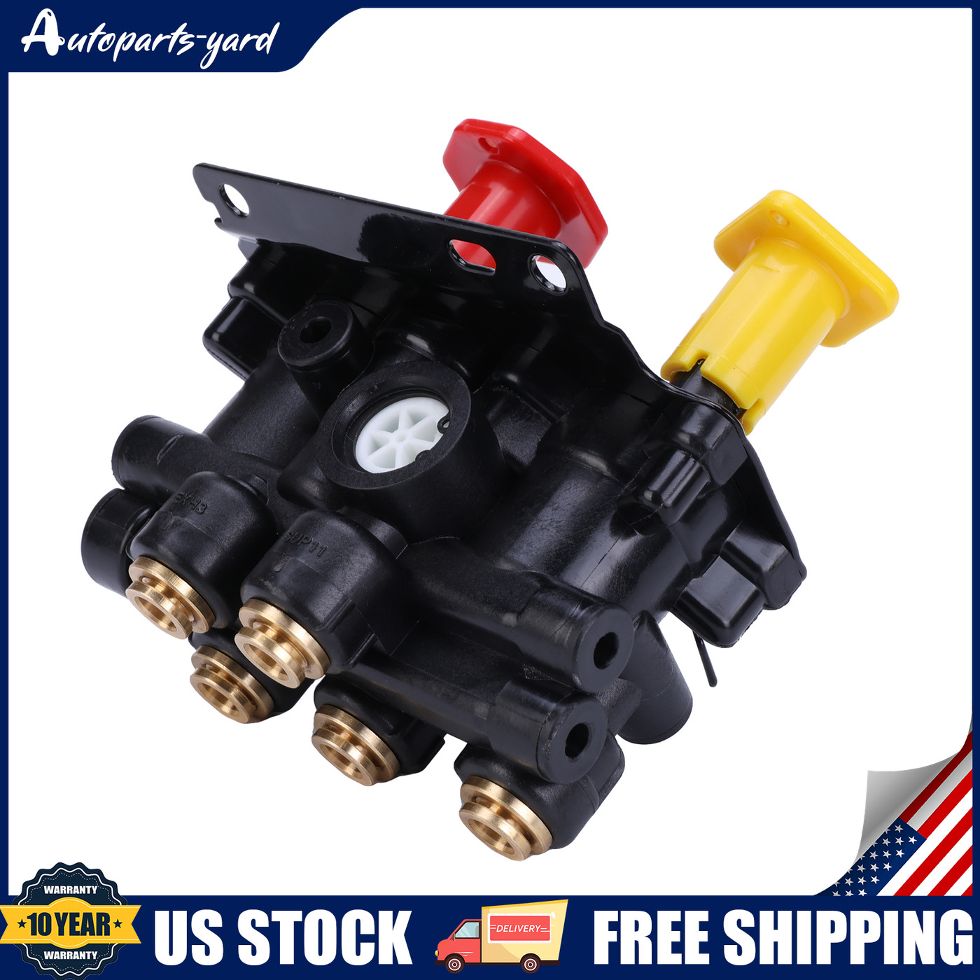 New Dash Control Brake Valve 5 Ports For Volvo VNL 24340522 US