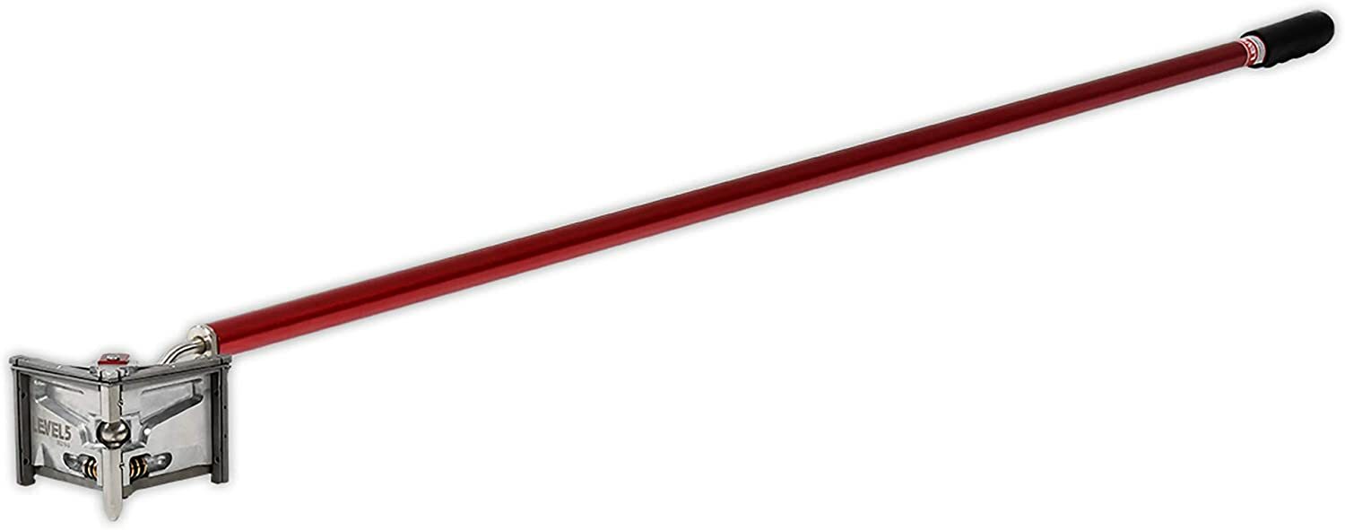LEVEL5 Drywall Tools - 4" Corner Finisher (Angle Head) + 54" Handle | 4-535