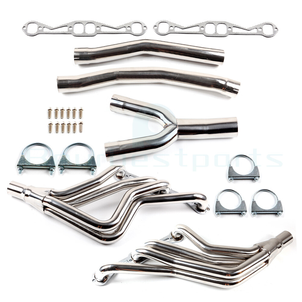 FOR 82-92 CAMARO STAINLESS STEEL LONG-TUBE HEADER EXHAUST MANIFOLD with Y-PIPE