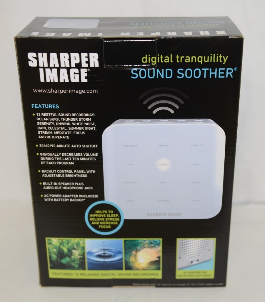 Sharper Image 1520023 Digital Tranquility Sound Soother 12 Relaxing Recordings