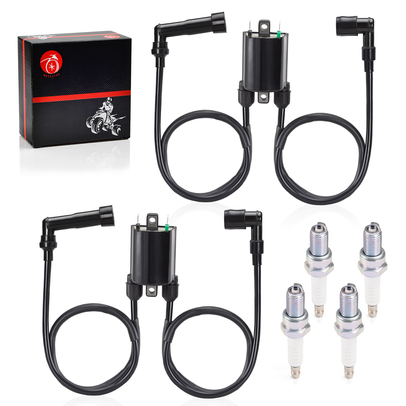 Ignition Coil & Spark plug for Kawasaki VN1500 Vulcan 1500 1996 1997 1998 - 2008