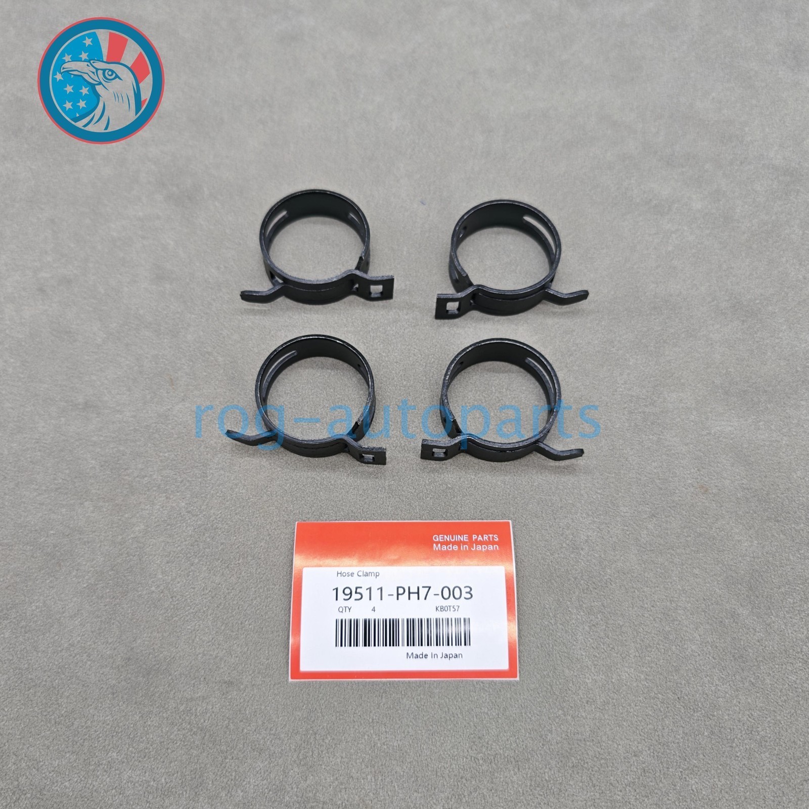 OEM!! 4pc For HONDA 1986-2021 FOUR CLAMPS FOR RADIATOR HOSE 36.5mm 19511-PH7-003