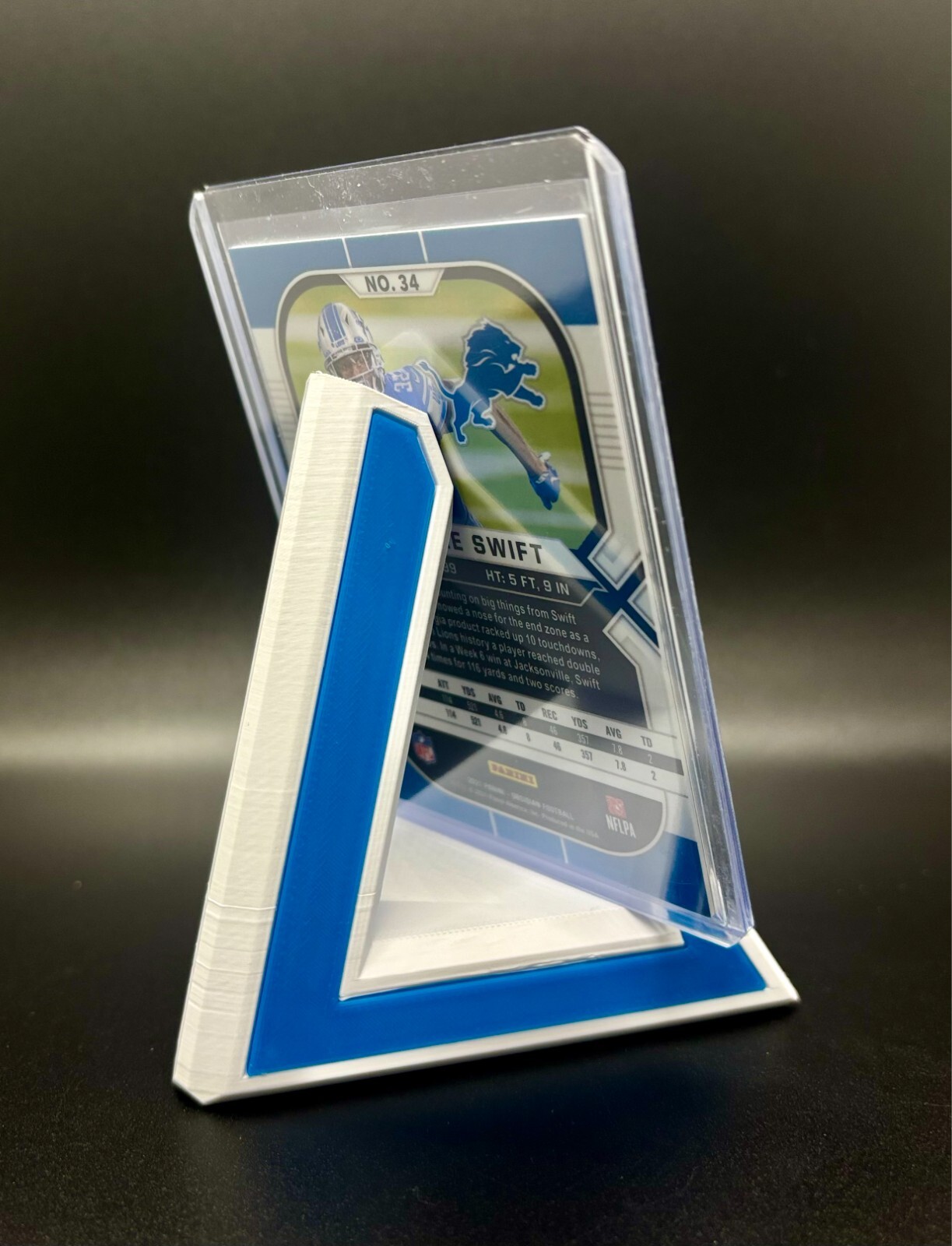 Personalized Sports/Trading Card Display Stand - Add Favorite Team, Name, City