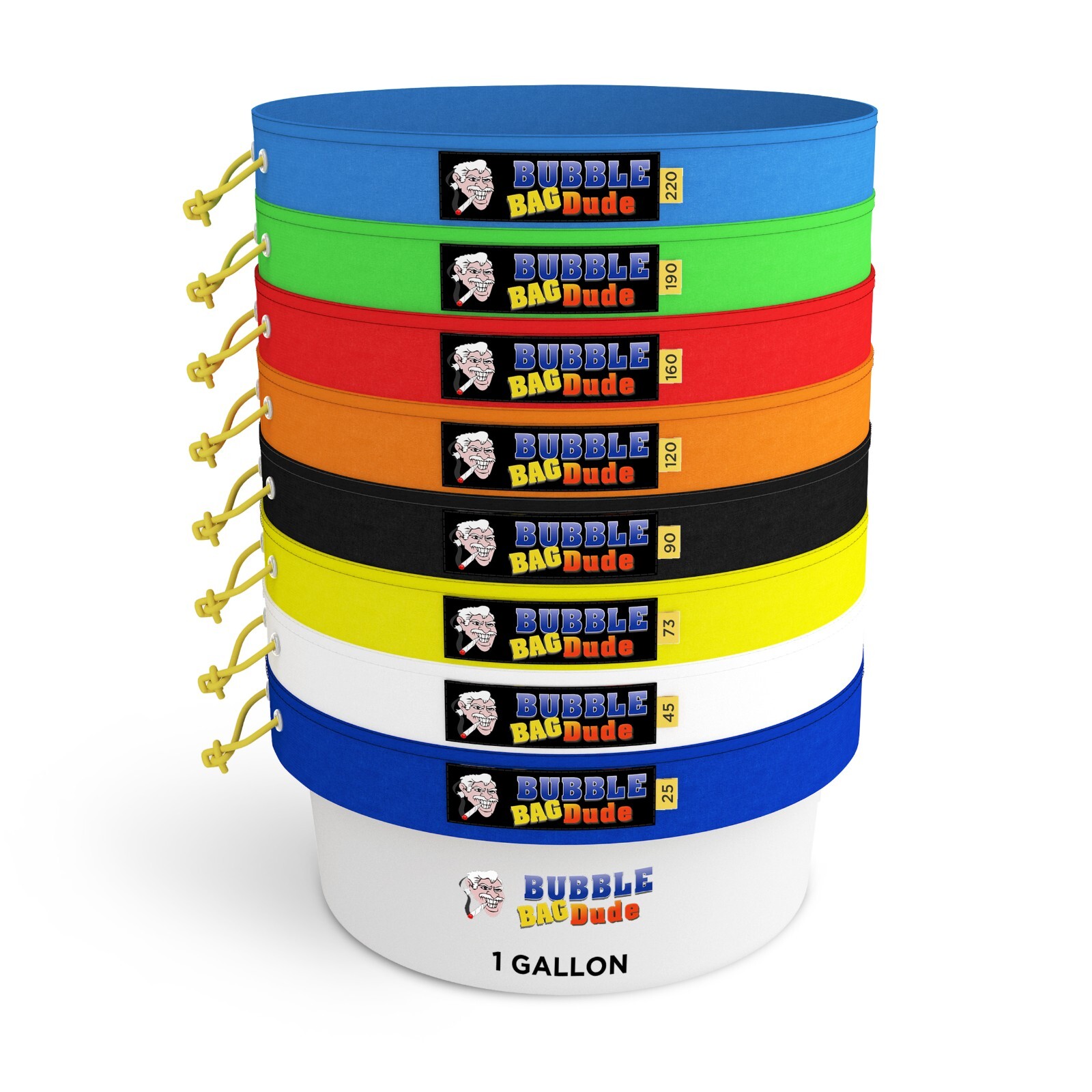 Bubble Bag BUBBLEBAGDUDE 1 GAL - 8 Bag Kit Bubble Hash Bags Herbal Extractor