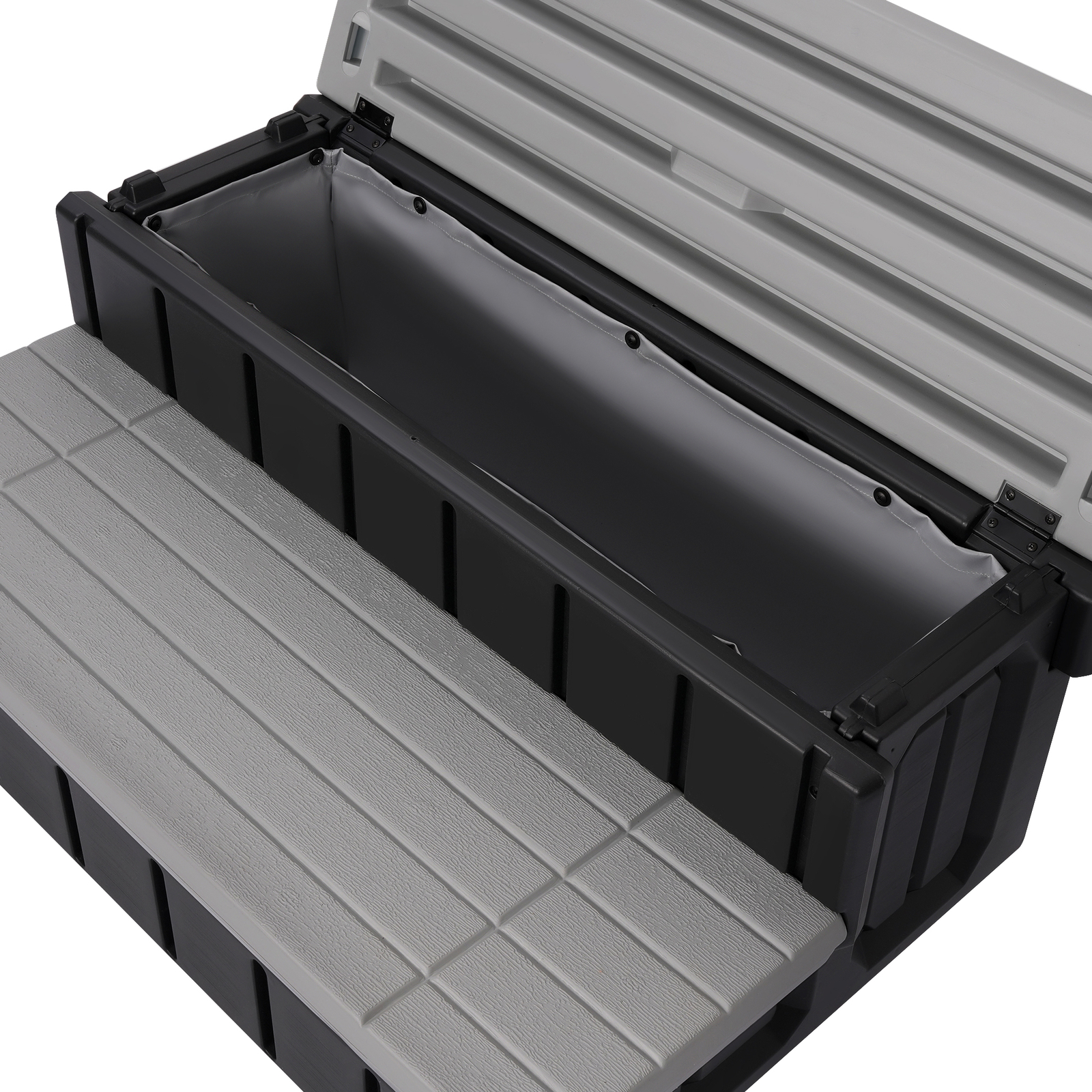 2-Step 36" Patio Spa Hot Tub Step Slip-Resistant Surface W/ Large Hidden Storage