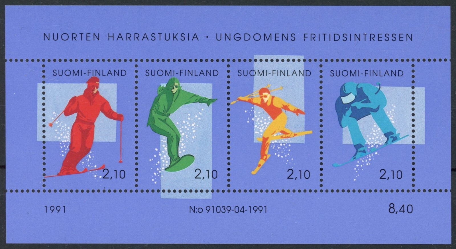 Finland 1991 : Ski - Good Very Fine MNH Sheet