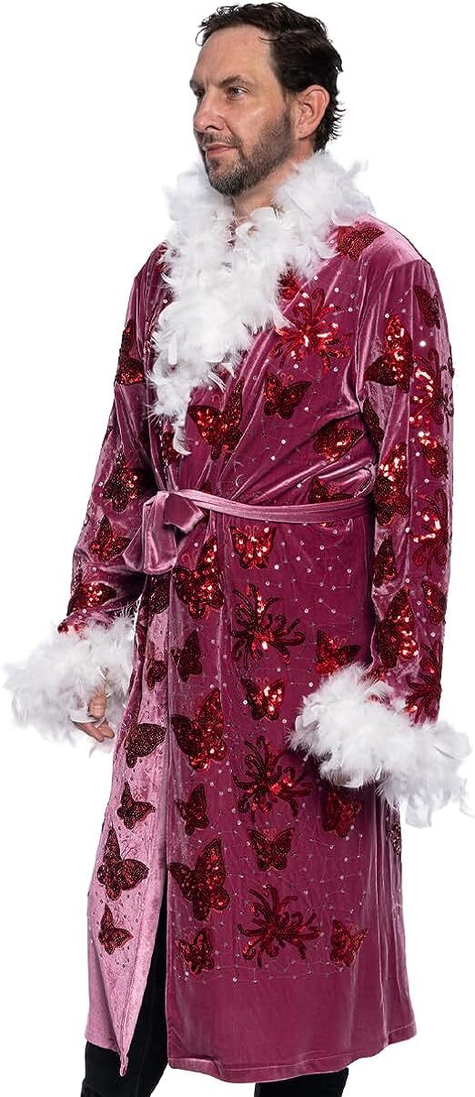 Adult Unisex Nature Boy Flair Wrestler Deluxe Robe Halloween Costume Cosplay
