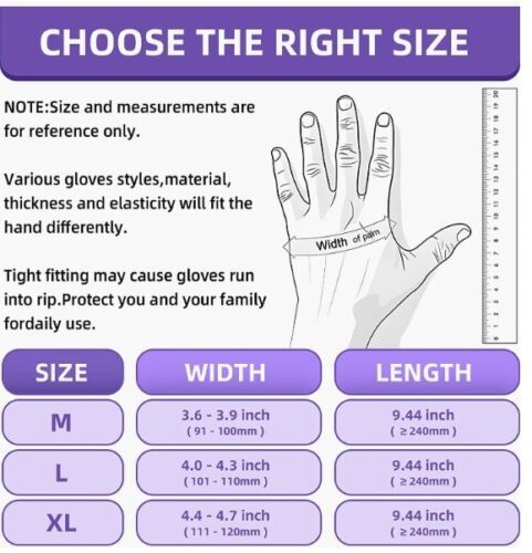 S&G Black Nitrile Gloves Latex Powder Free 3 Mil 2x100pcs 1000pcs XS/S/M/L/XL