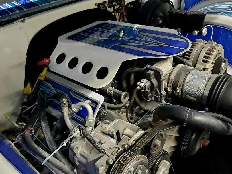 TBSS CUSTOM LS ENGINE COVER GEN 4, 5.3 , 6.0, truck intake TRAIL BLAZER SS