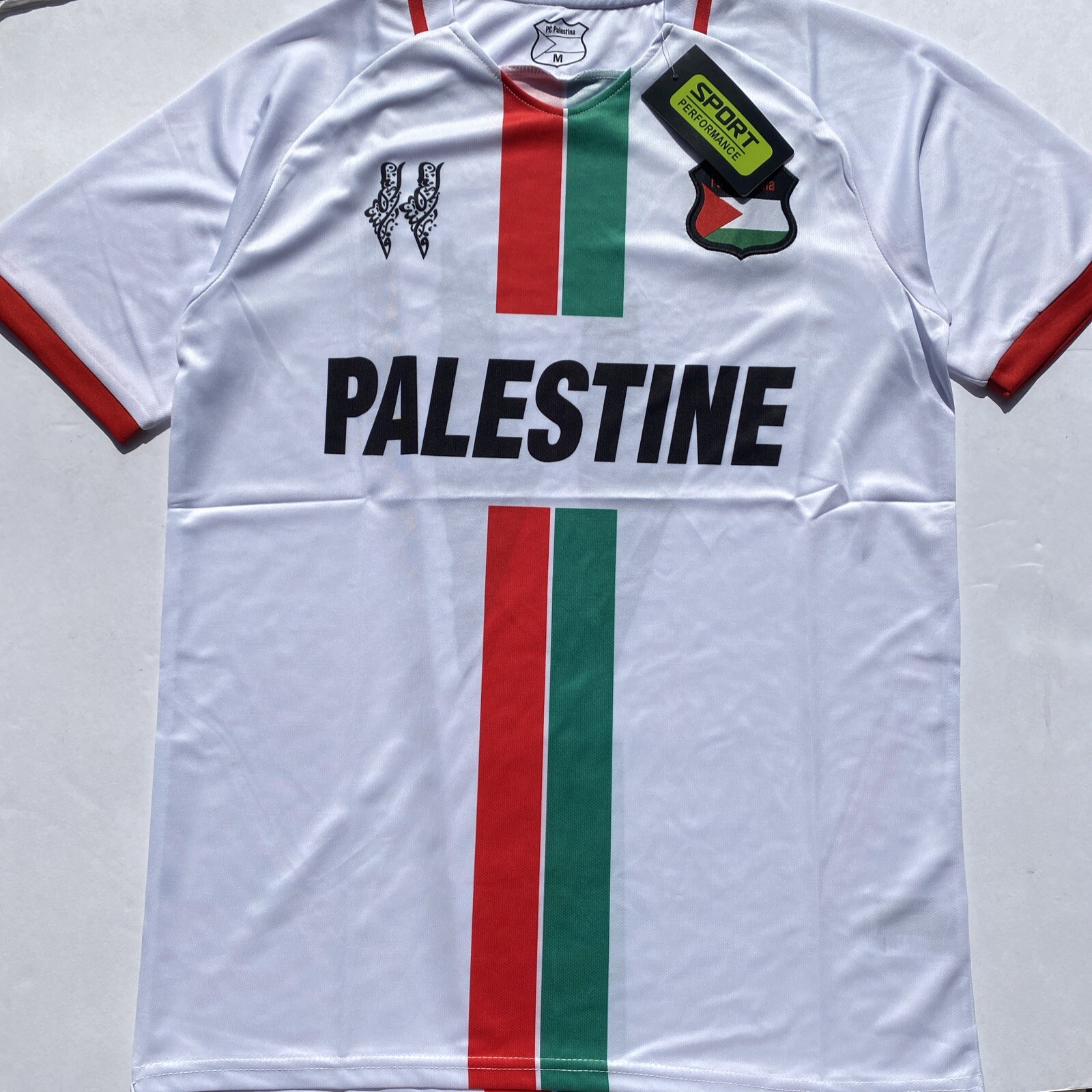 White Palestine Football Shirt/Jersey 23-34 Size Medium