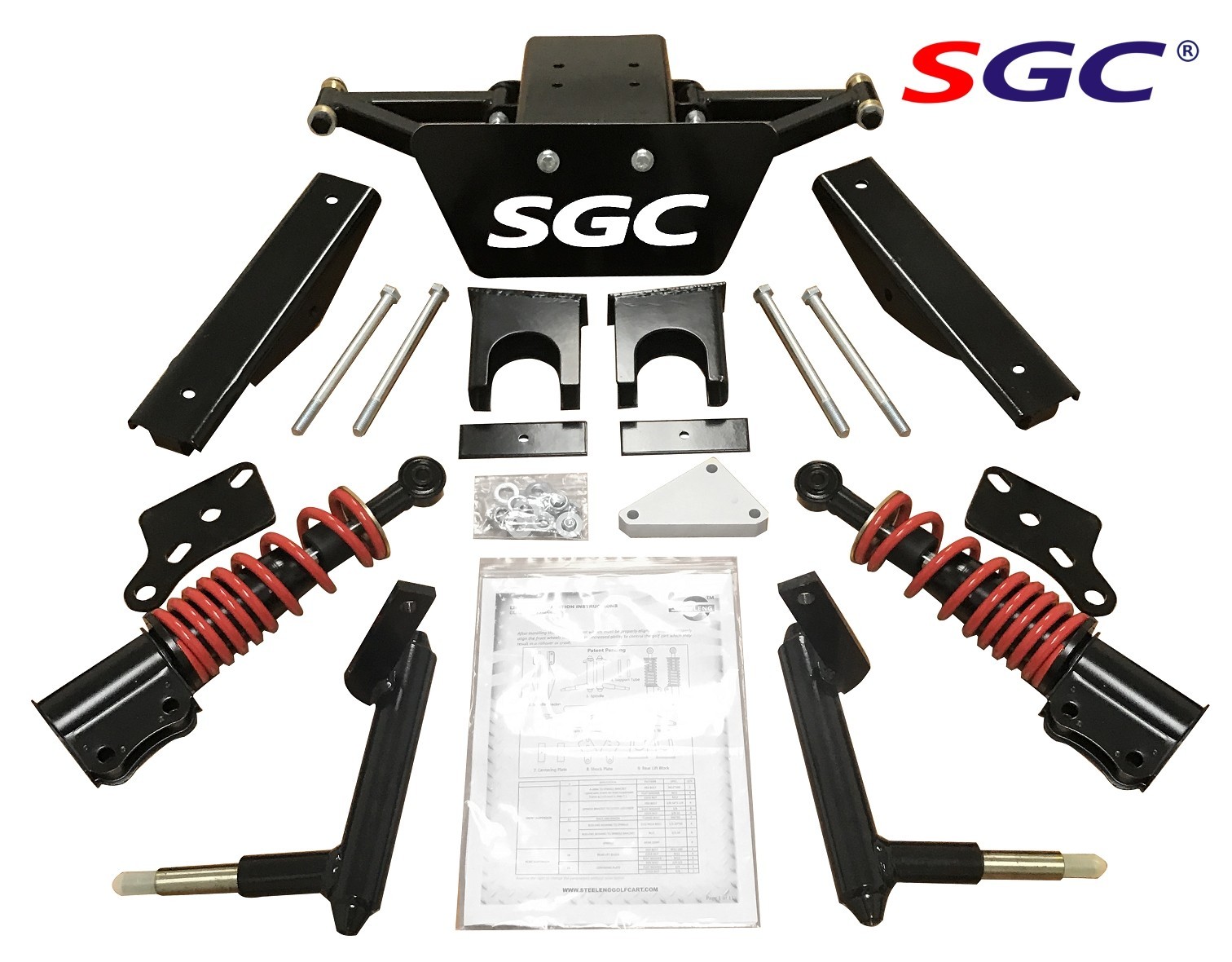SGC 6" HD Coil-Over Shock A-Arm Lift Kit for Club Car Golf Cart Precedent /Tempo