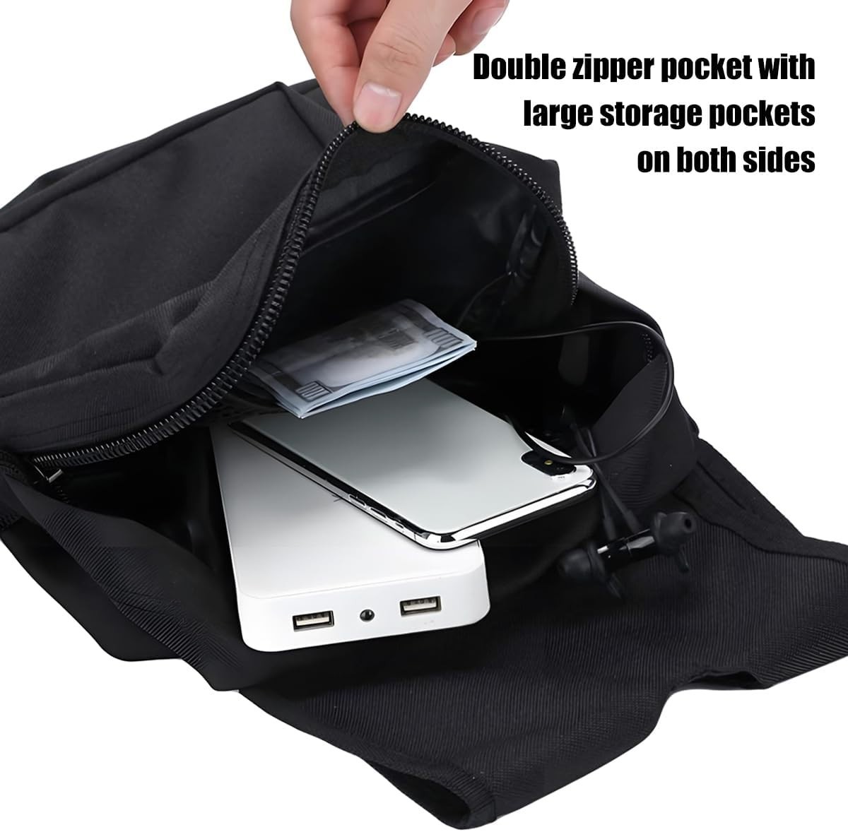 UTV, ATV Tank Top Bag, Water-Resistant Cooler Motorcycle Storage Saddle Bag