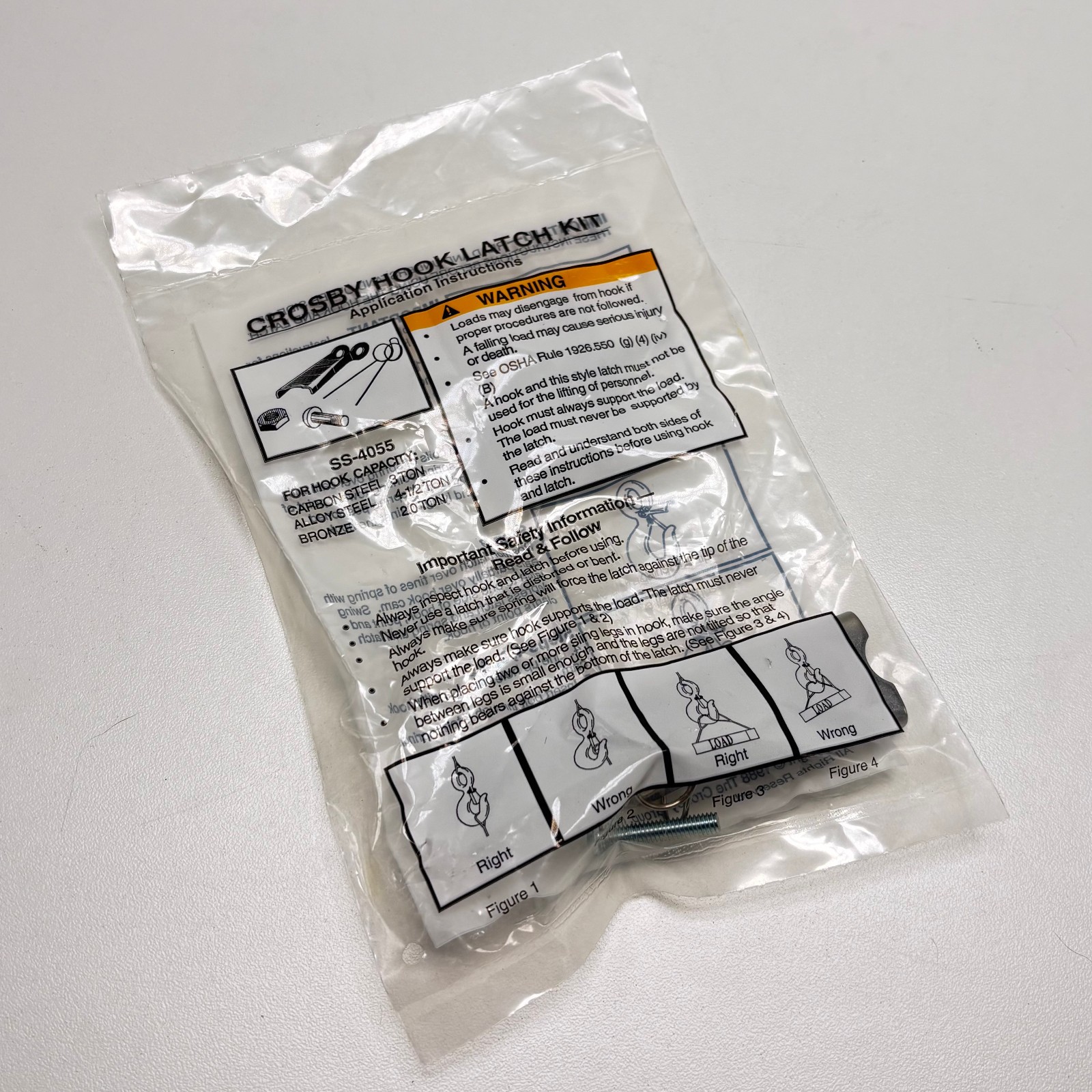 Crosby 1090125 Hook Latch Kit SS-4055