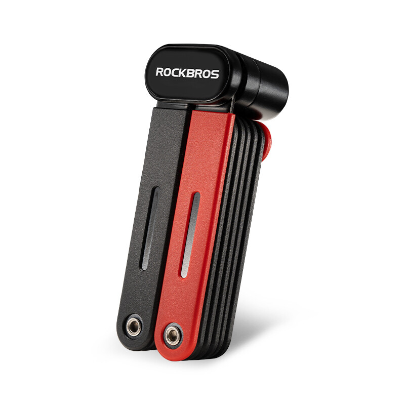 ROCKBROS Bike Folding Lock Heavy Duty Lock Anti-theft Portable &Mounting Bracket