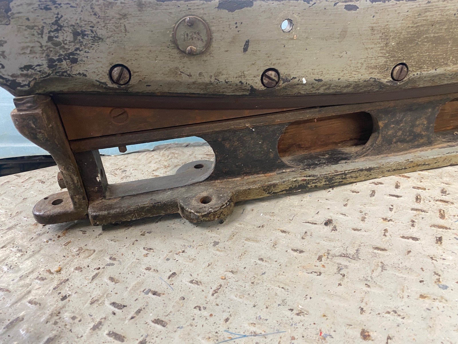 Antique 30" Paper Cutter Shear (JOHN JACQUES & Sons, Worchester MA)