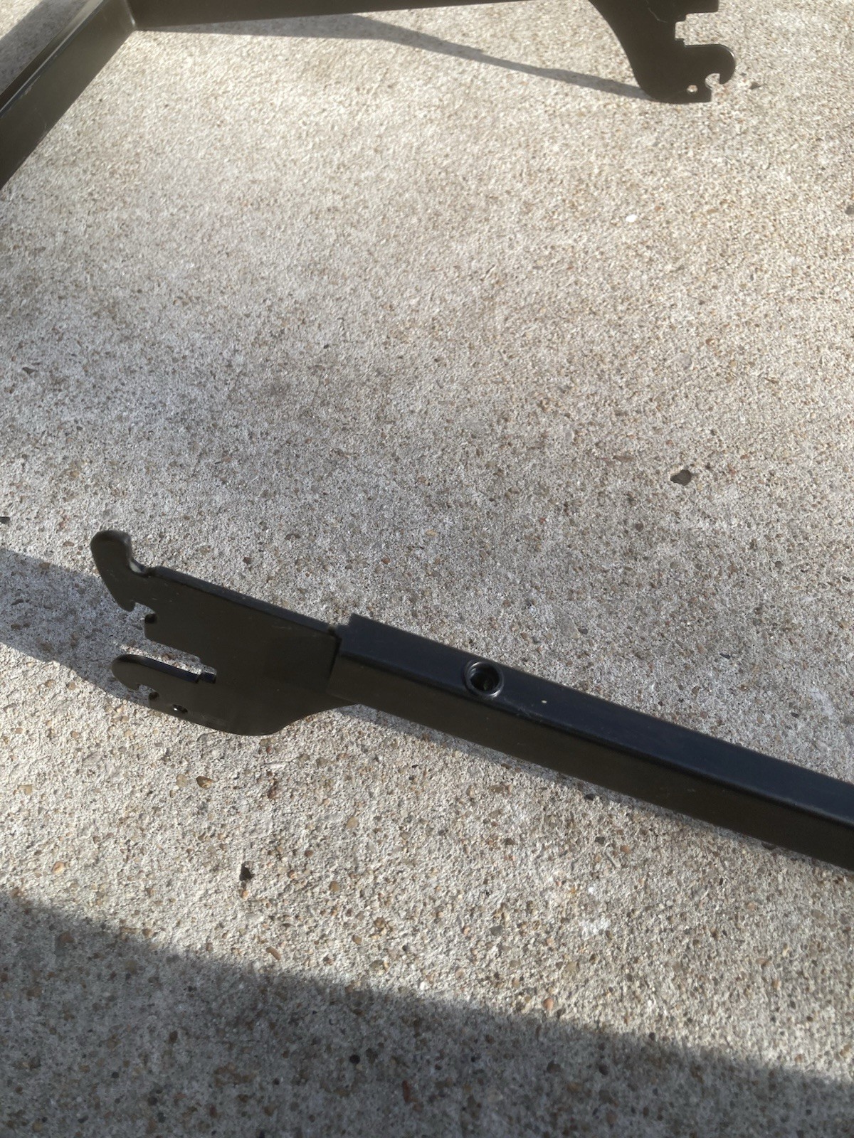 Boutique Black U-Shaped Hang Rail (2 Included In Listing)