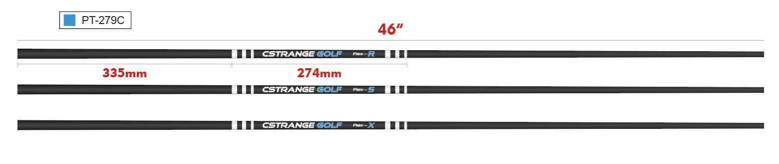 Graphite Driver Shaft,Regular,Stiff,Extra Stiff Flex, 46",.335 Tip