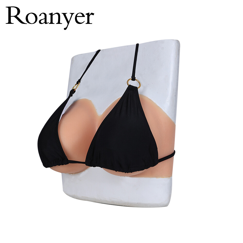 Roanyer Drag Queen Silicone D Cup Fake Boobs Breast Form Crossdresser Costume