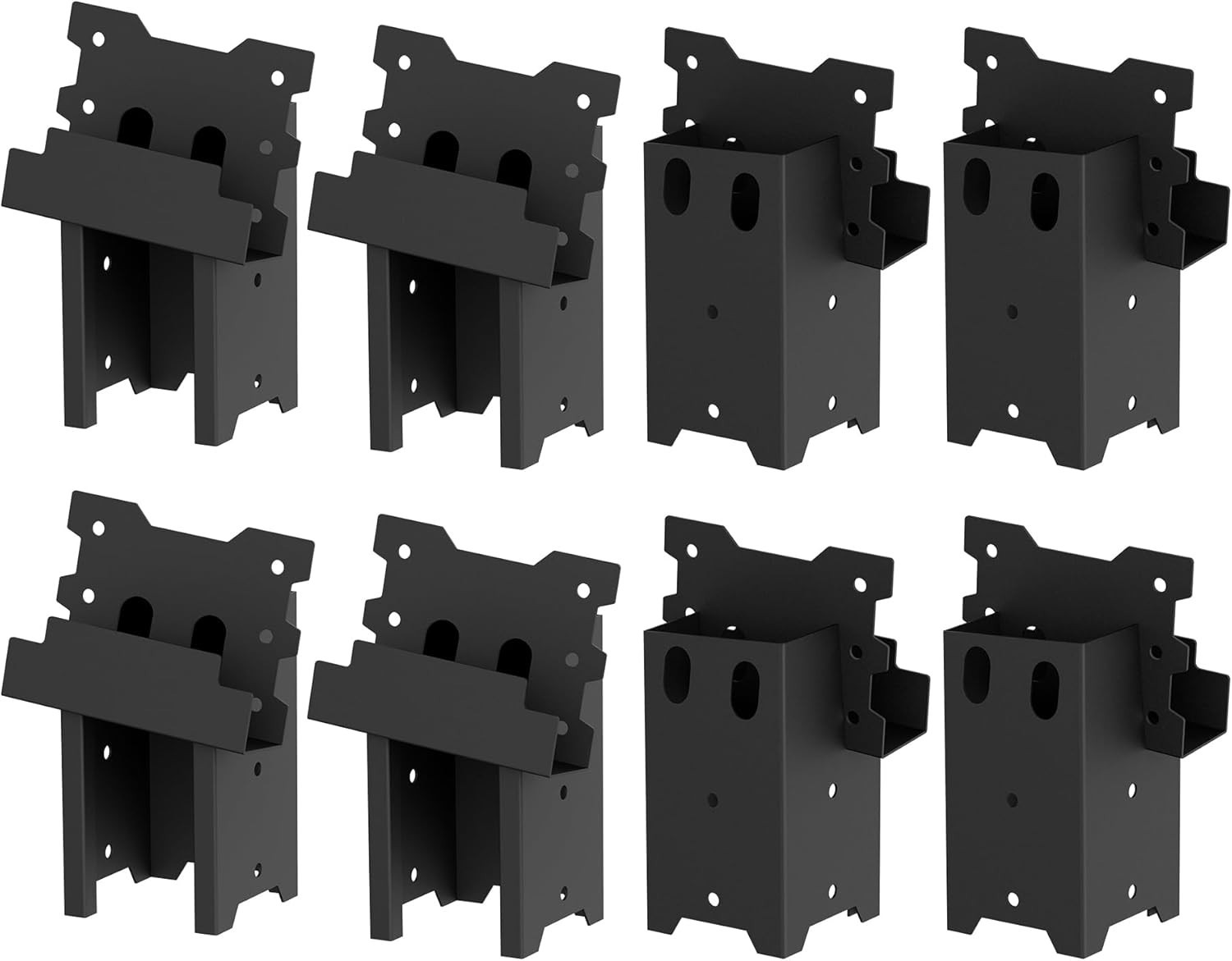 8 PACK Deer Blind Brackets, Outdoor 4 x 4 Platform Bracket, 14 Gauge Steel