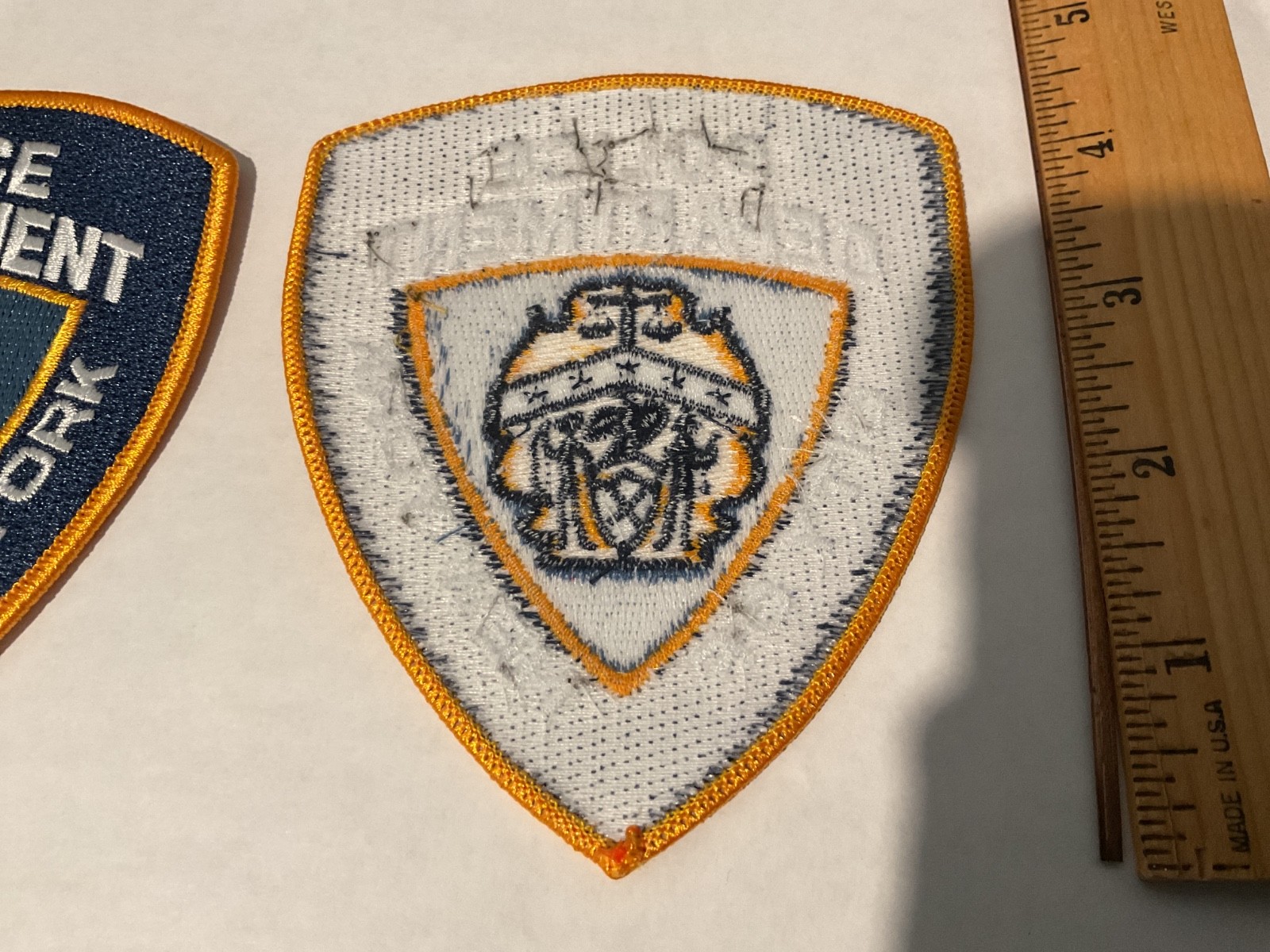 New York City Police 2 Patches and Full Size with tracking ,Insured,New