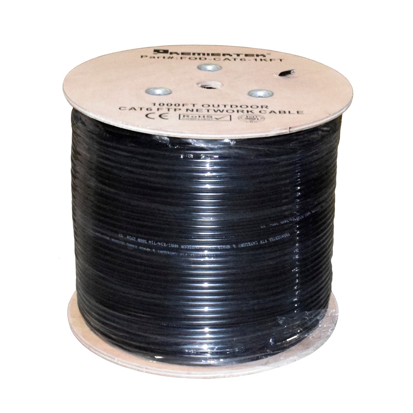 1000FT CAT6 Shielded FTP Outdoor 23AWG 550 Cable Wire Solid Direct Burial UV