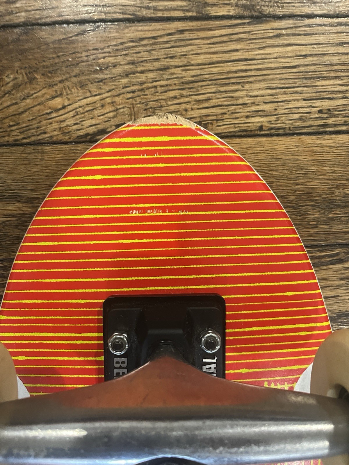 VERY RARE! Quiksilver Cruiser Skateboard W/ Bent Metal Trucks - Matching Wheels