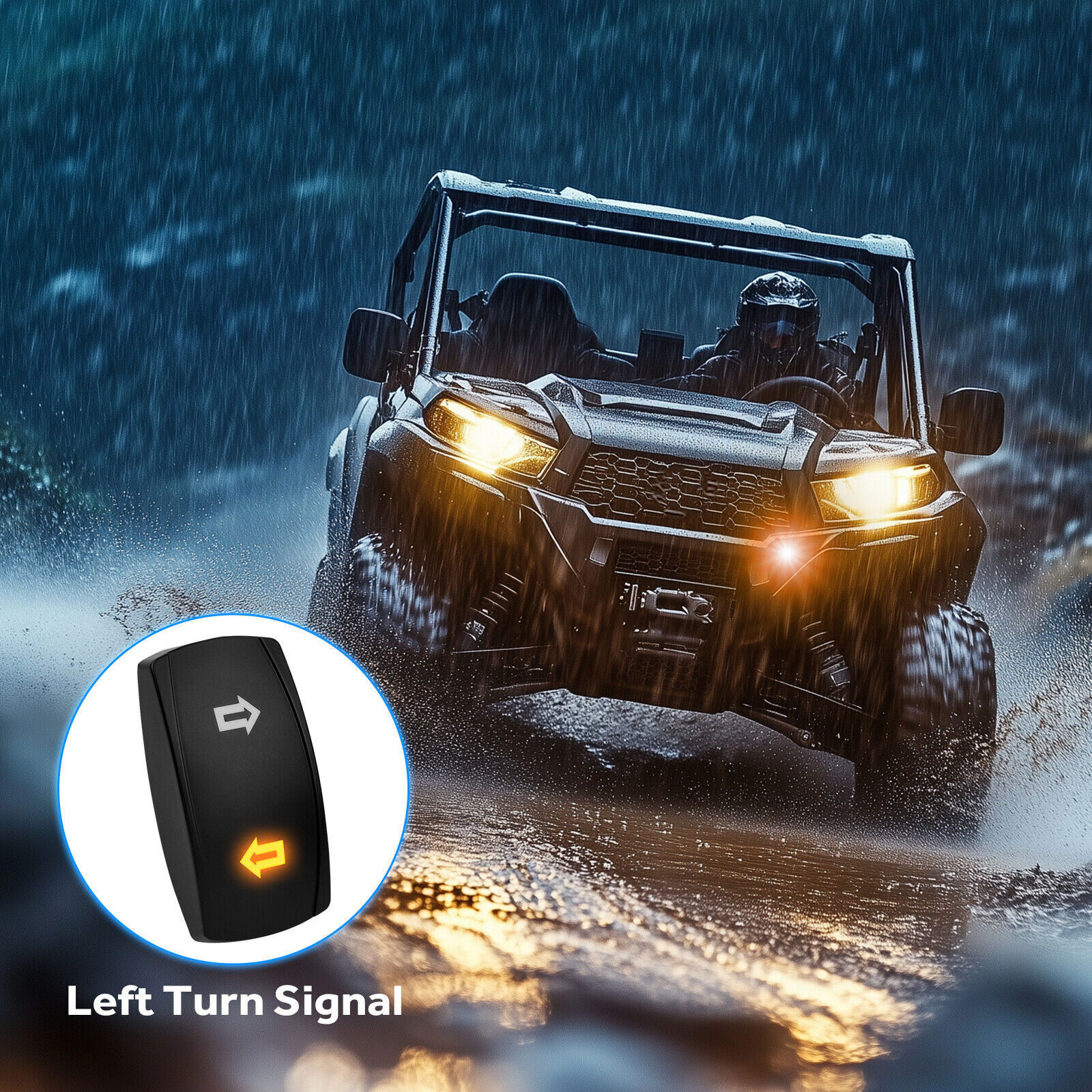 Universal UTV ATV Turn Signal Street Legal Kit for Polaris Ranger General CFMOTO