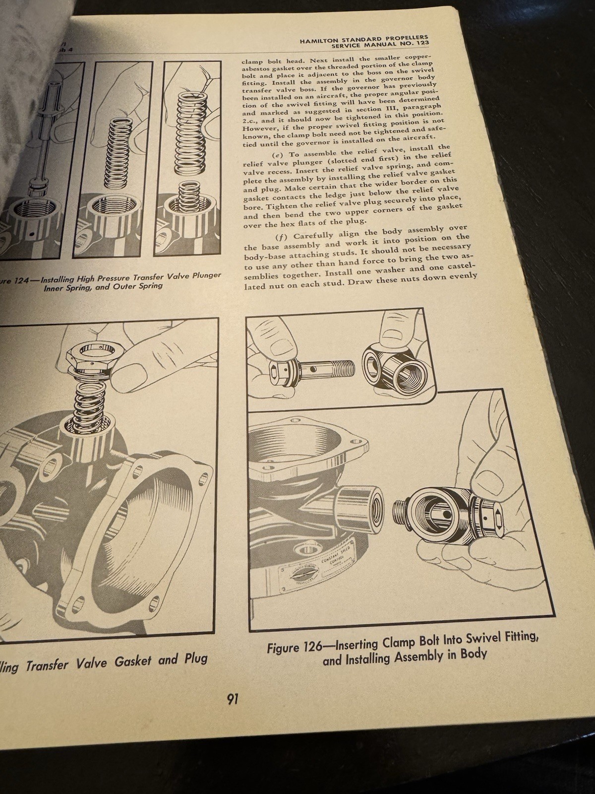 Hamilton Standard Propellers Service Manual 123 Hydromatic Feathering 1944
