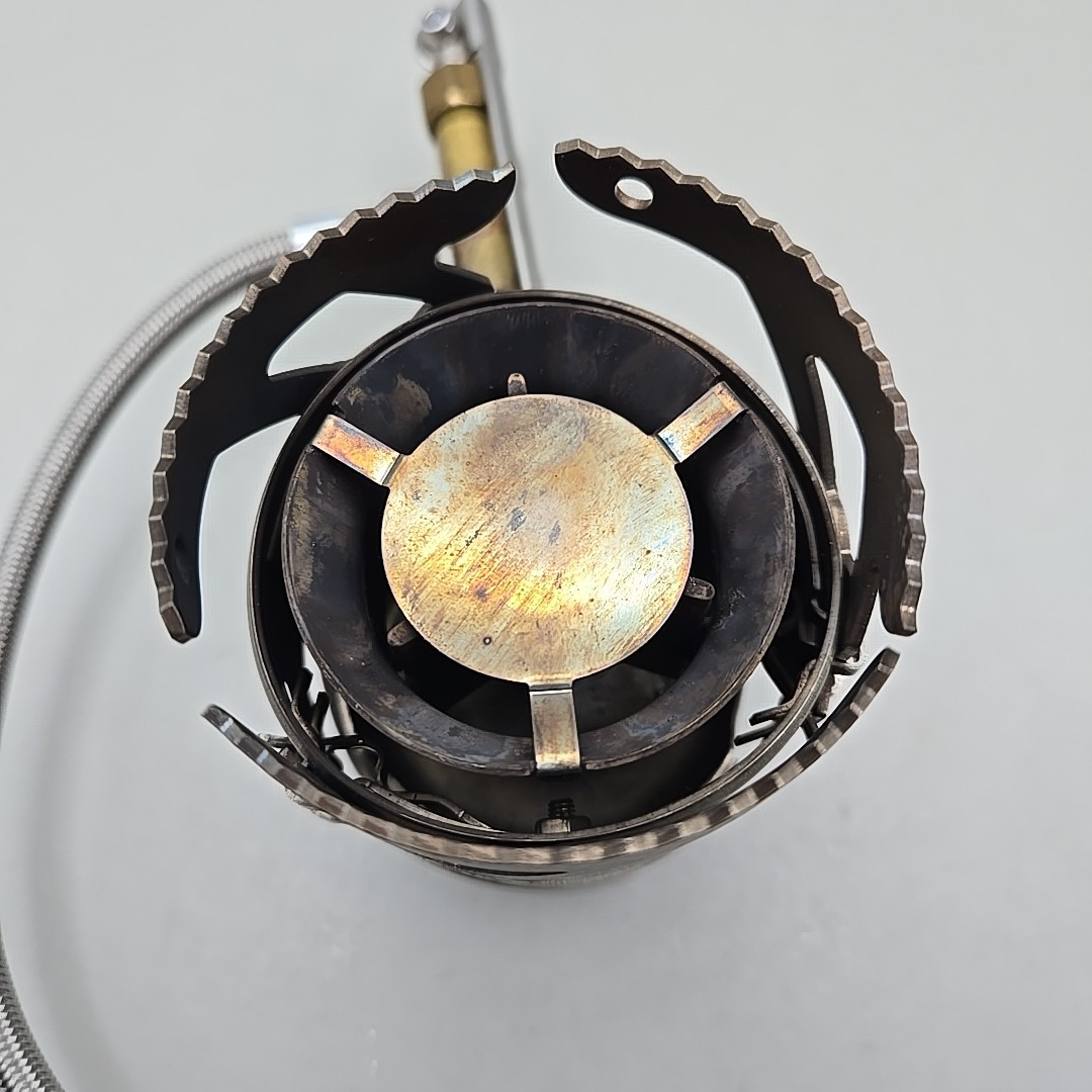 Optimus Camping Cook Set- Nova Stove, Storage Bags, Red Pan And Lid, Handle