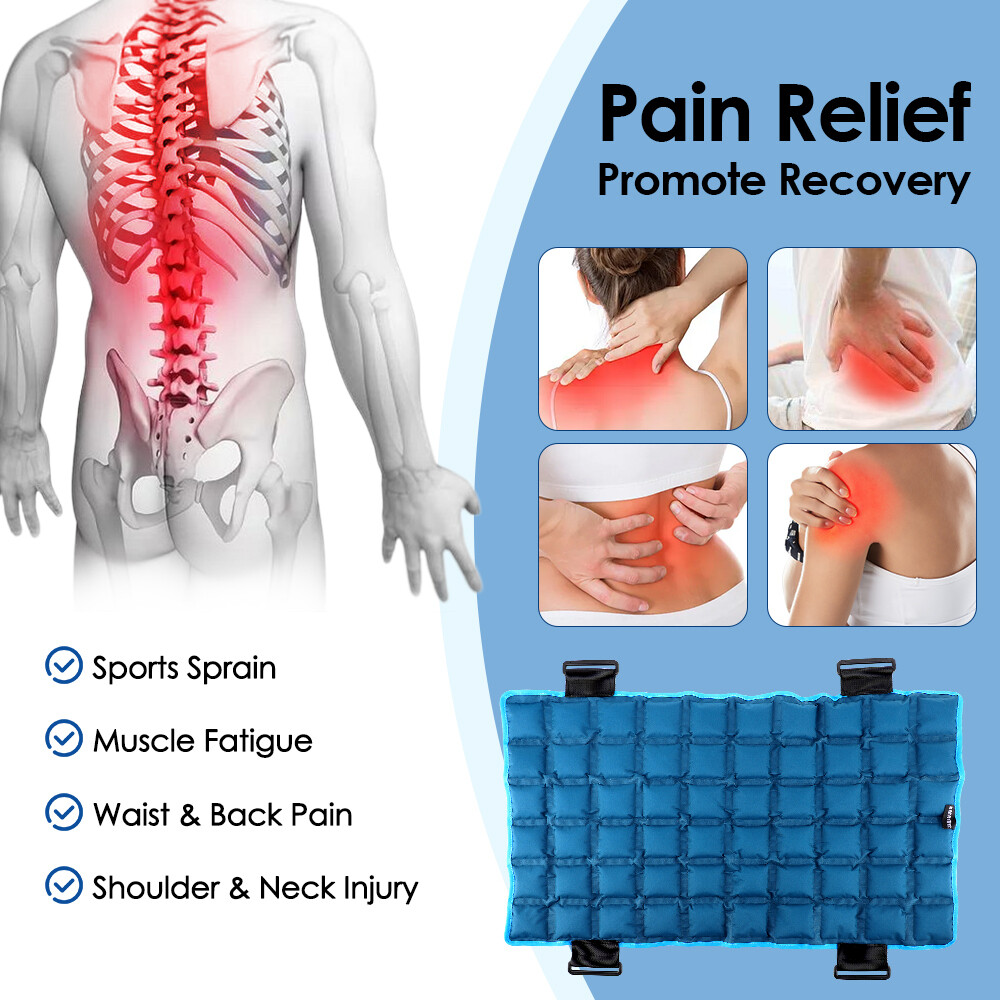 Extra Large Gel Flexible Back Ice Packs for Injuries Reusable 13”x 22” Cold Pack