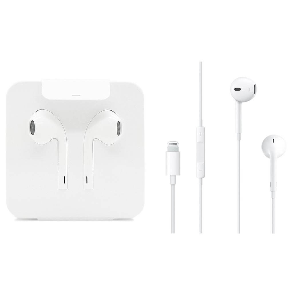 Apple Lightning Earpods + 3.5mm Adapter OEM Earbuds iPhone 7 8 8+ X 11 12 13 14