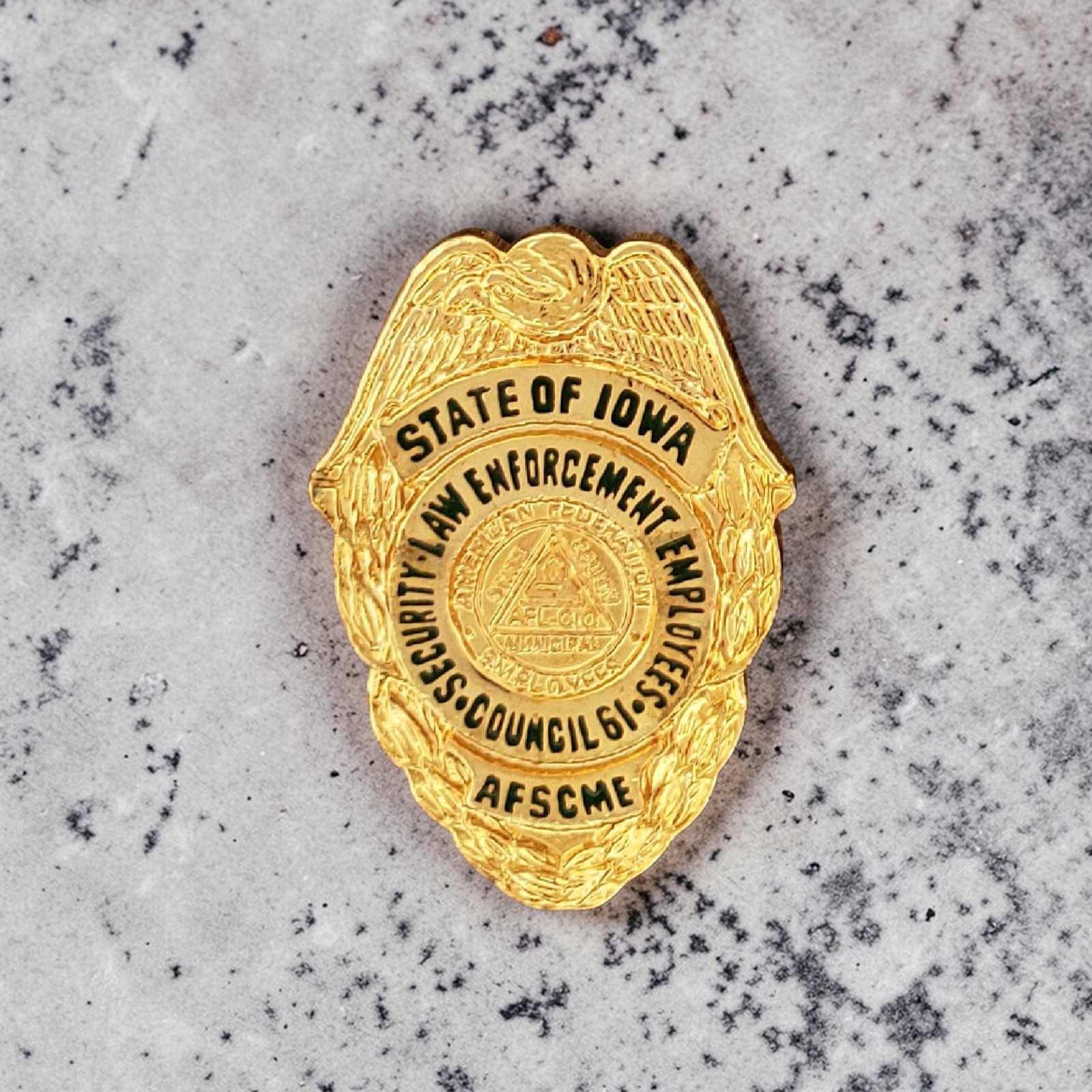 AFSCME Iowa Security Law Enforcement Employees Council 61 Lapel Pin