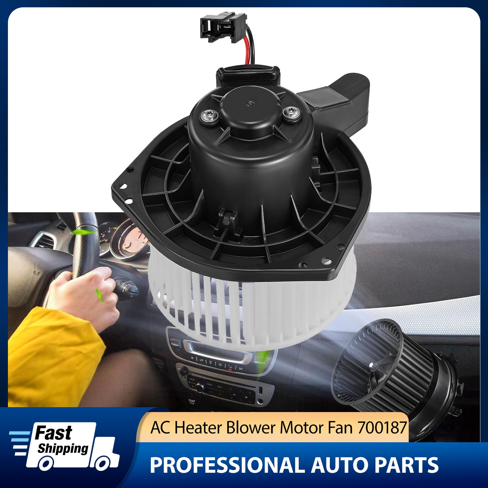 A/C Heater Blower Motor For 2004-2012 Chevrolet Colorado/2003-2006 SSR 15218254