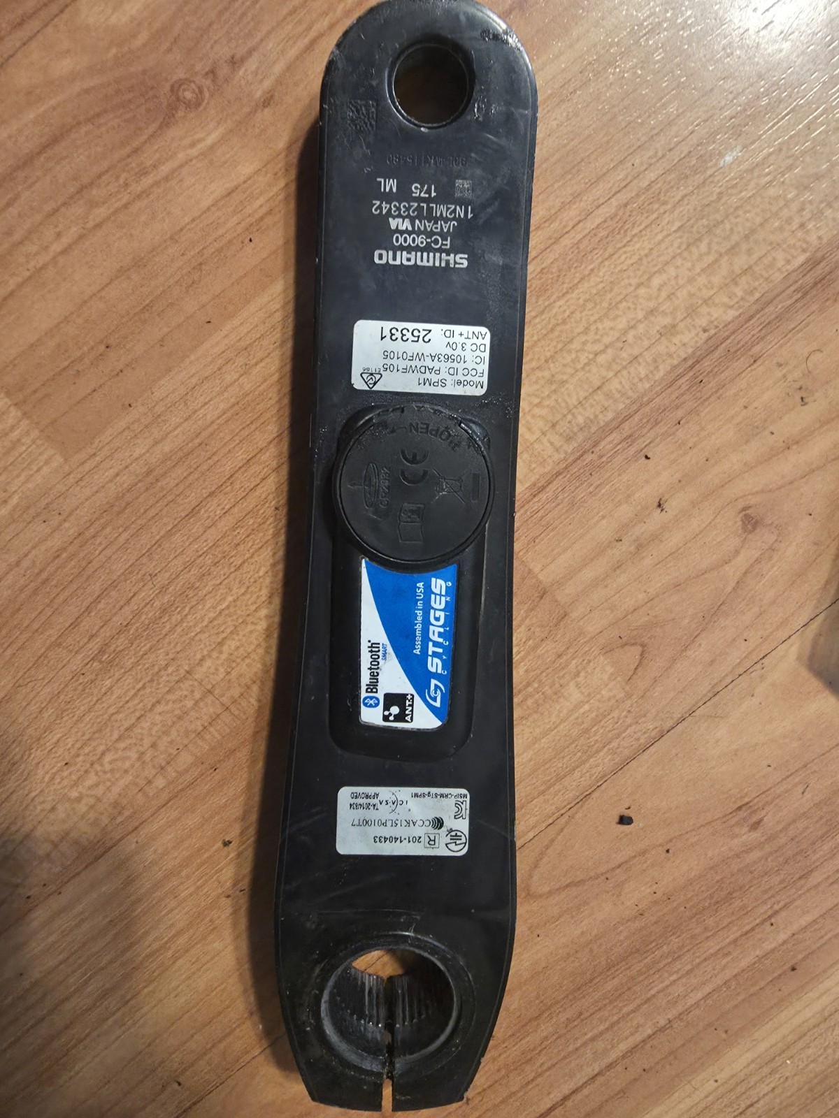 Stages Left Side Power Meter on Shimano Dura-Ace 175 Left Side Crank