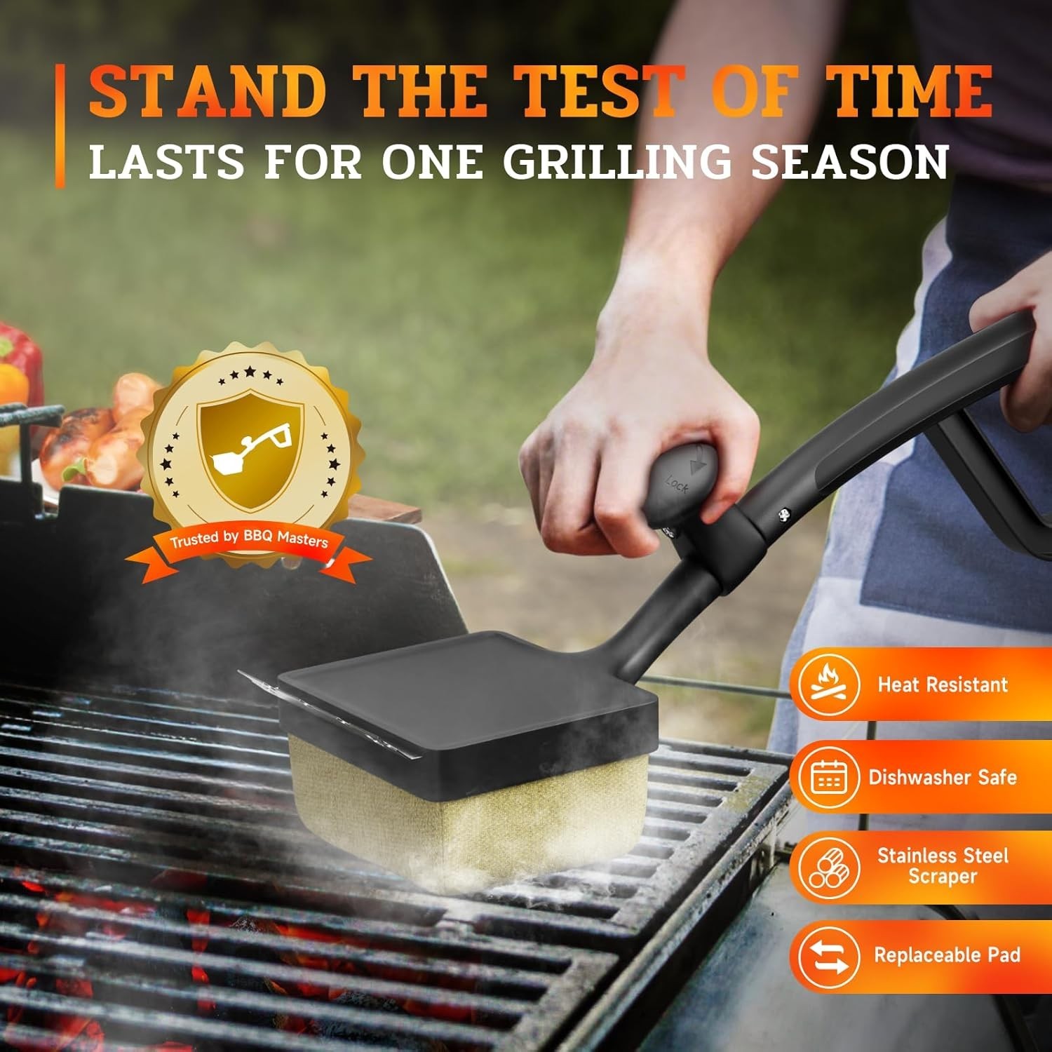 Grill Brush and Scraper, Bristle Free Steam Cleaning Safe for All Grill Types...